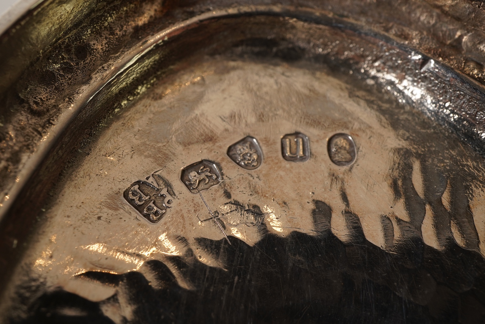 A George III silver boat shaped pedestal sugar basket, by Peter & Ann Bateman